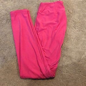 Hot pink Lularoe leggings